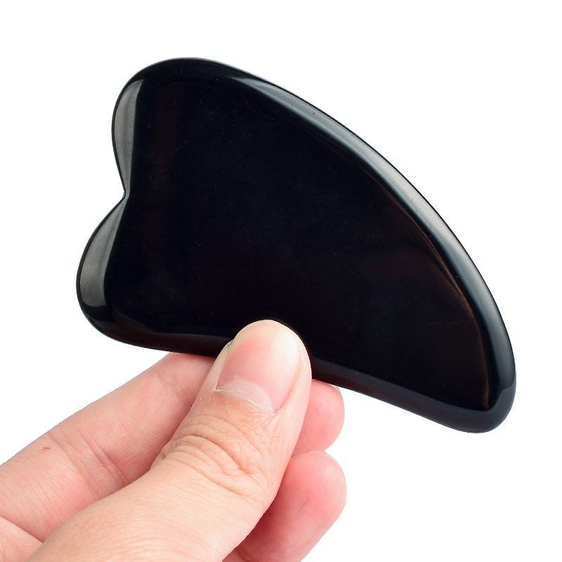 black obsidian gua sha tool