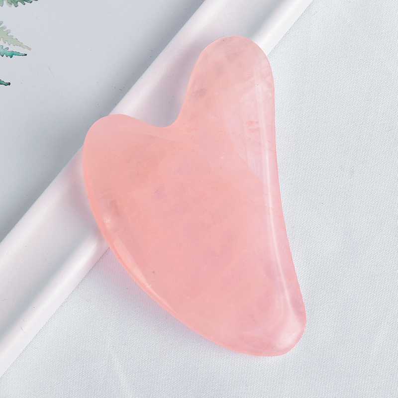 rose quartz gua sha tool