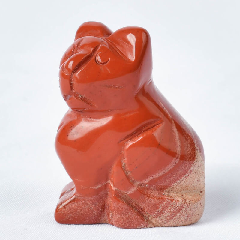 red jasper cat figurine