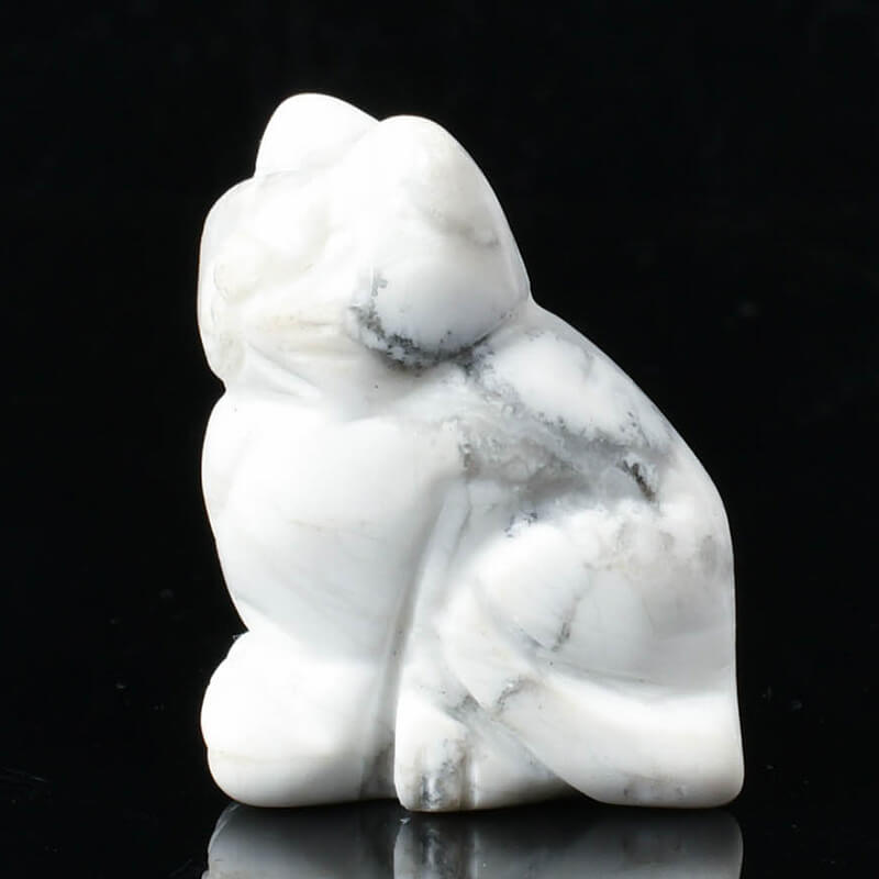 white turquoise cat figurine